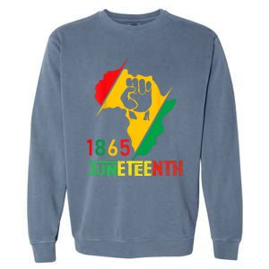 Juneteenth Women Juneteenth Shirts 1865 Juneteenth Garment-Dyed Sweatshirt