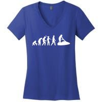 Jetski Watersport Jet Ski Skiing Evolution Meaningful Gift Women's V-Neck T-Shirt