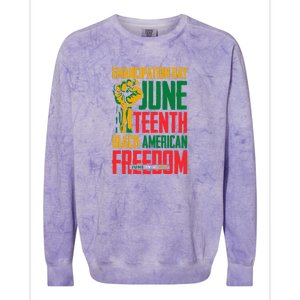 Juneteenth Women Juneteenth For Men Freedom Colorblast Crewneck Sweatshirt