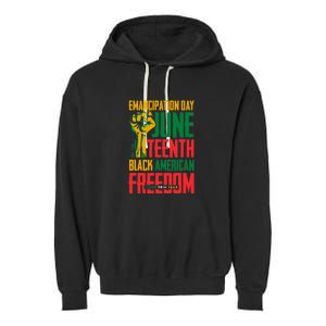 Juneteenth Women Juneteenth For Men Freedom Garment-Dyed Fleece Hoodie