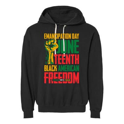 Juneteenth Women Juneteenth For Men Freedom Garment-Dyed Fleece Hoodie