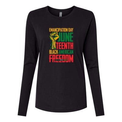 Juneteenth Women Juneteenth For Men Freedom Womens Cotton Relaxed Long Sleeve T-Shirt