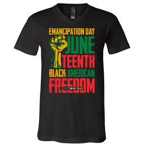 Juneteenth Women Juneteenth For Men Freedom V-Neck T-Shirt