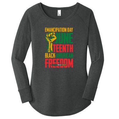 Juneteenth Women Juneteenth For Men Freedom Women's Perfect Tri Tunic Long Sleeve Shirt