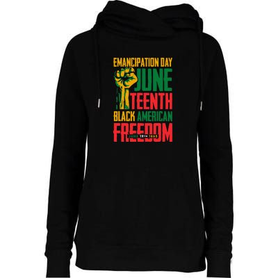 Juneteenth Women Juneteenth For Men Freedom Womens Funnel Neck Pullover Hood