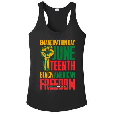 Juneteenth Women Juneteenth For Men Freedom Ladies PosiCharge Competitor Racerback Tank