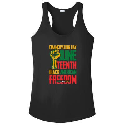 Juneteenth Women Juneteenth For Men Freedom Ladies PosiCharge Competitor Racerback Tank