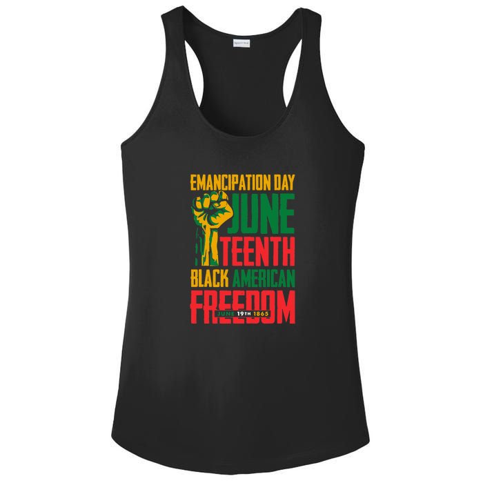 Juneteenth Women Juneteenth For Men Freedom Ladies PosiCharge Competitor Racerback Tank