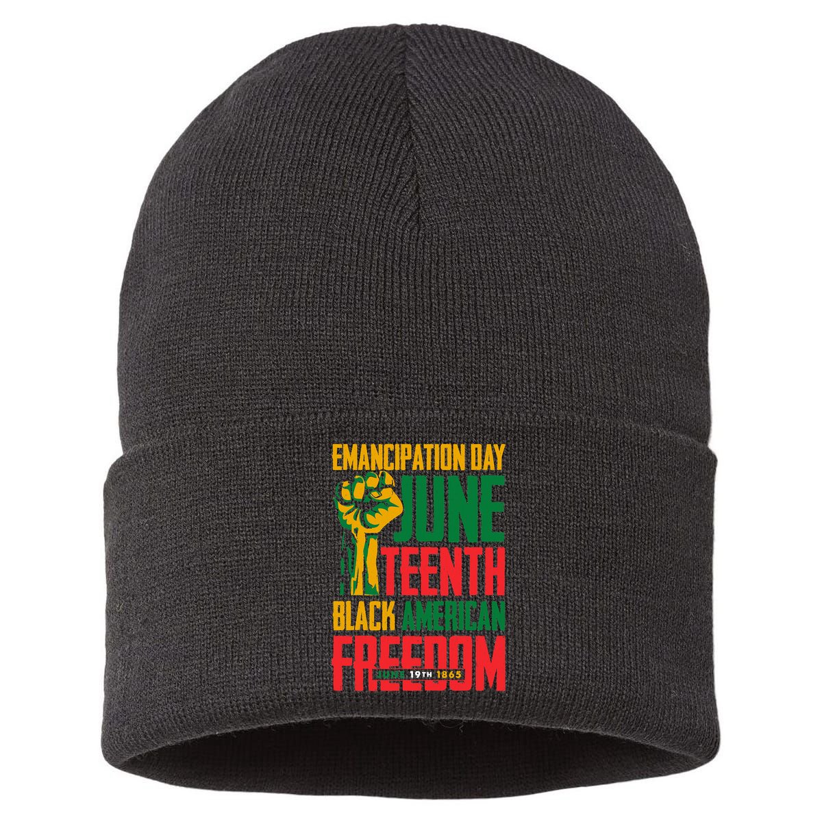 Juneteenth Women Juneteenth For Men Freedom Sustainable Knit Beanie