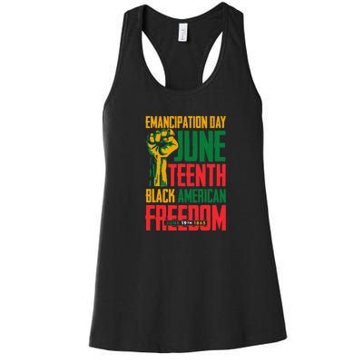 Juneteenth Women Juneteenth For Men Freedom Women's Racerback Tank