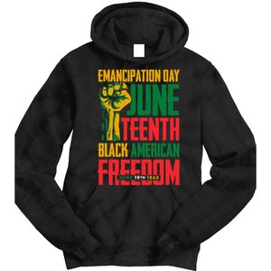 Juneteenth Women Juneteenth For Men Freedom Tie Dye Hoodie