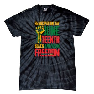 Juneteenth Women Juneteenth For Men Freedom Tie-Dye T-Shirt