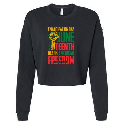 Juneteenth Women Juneteenth For Men Freedom Cropped Pullover Crew