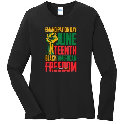 Juneteenth Women Juneteenth For Men Freedom Ladies Long Sleeve Shirt