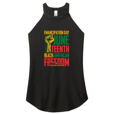 Juneteenth Women Juneteenth For Men Freedom Women's Perfect Tri Rocker Tank