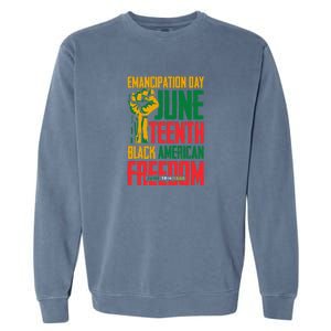 Juneteenth Women Juneteenth For Men Freedom Garment-Dyed Sweatshirt