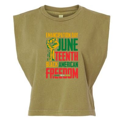 Juneteenth Women Juneteenth For Men Freedom Garment-Dyed Women's Muscle Tee