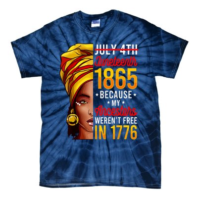 Juneteenth Women Juneteenth African American Tie-Dye T-Shirt