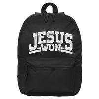 Jesus Won Just Here To Give God Glory Ohio Pride 16 in Basic Backpack