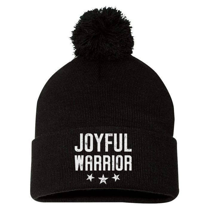 Joyful Warrior Kamala 2024 Joyful Warrior Pom Pom 12in Knit Beanie