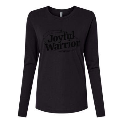 Joyful Warrior Kamala Harris Tim Walz Waltz 2024 Womens Cotton Relaxed Long Sleeve T-Shirt