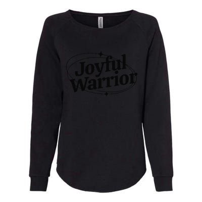 Joyful Warrior Kamala Harris Tim Walz Waltz 2024 Womens California Wash Sweatshirt