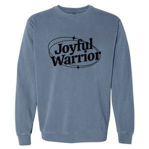 Joyful Warrior Kamala Harris Tim Walz Waltz 2024 Garment-Dyed Sweatshirt