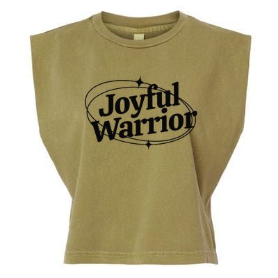 Joyful Warrior Kamala Harris Tim Walz Waltz 2024 Garment-Dyed Women's Muscle Tee