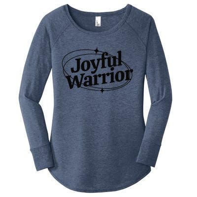 Joyful Warrior Kamala Harris Tim Walz Waltz 2024 Women's Perfect Tri Tunic Long Sleeve Shirt