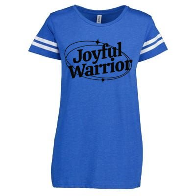 Joyful Warrior Kamala Harris Tim Walz Waltz 2024 Enza Ladies Jersey Football T-Shirt