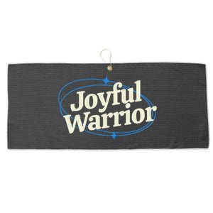 Joyful Warrior Kamala Harris Tim Walz Waltz 2024 Large Microfiber Waffle Golf Towel