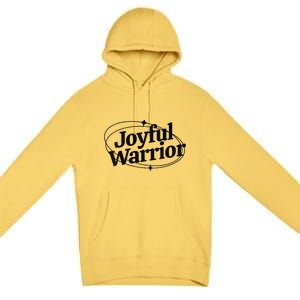 Joyful Warrior Kamala Harris Tim Walz Waltz 2024 Premium Pullover Hoodie