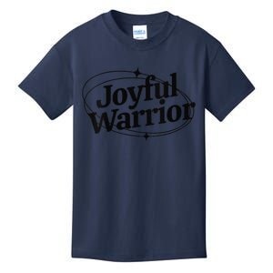 Joyful Warrior Kamala Harris Tim Walz Waltz 2024 Kids T-Shirt