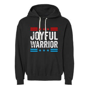 Joyful Warrior Kamala Waltz 2024 Kamala Harris Tim Walz Garment-Dyed Fleece Hoodie