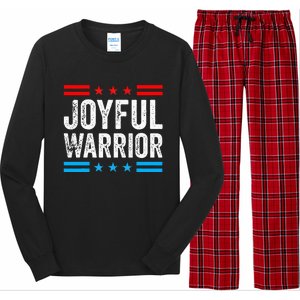 Joyful Warrior Kamala Waltz 2024 Kamala Harris Tim Walz Long Sleeve Pajama Set