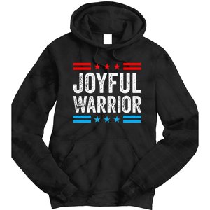 Joyful Warrior Kamala Waltz 2024 Kamala Harris Tim Walz Tie Dye Hoodie