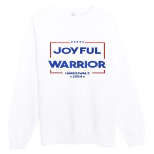 Joyful Warrior Kamala Harris Tim Walz Harris 2024 Premium Crewneck Sweatshirt