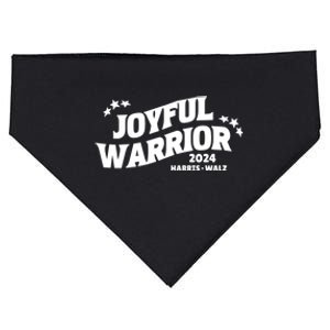 Joyful Warrior Kamala Harris Tim Walz Waltz 2024 USA-Made Doggie Bandana