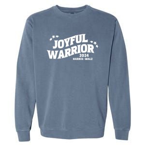 Joyful Warrior Kamala Harris Tim Walz Waltz 2024 Garment-Dyed Sweatshirt