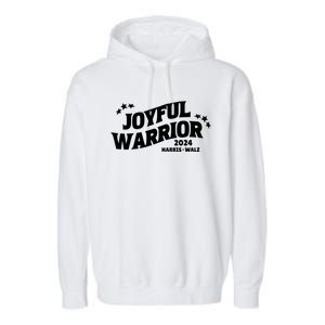 Joyful Warrior Kamala Harris Tim Walz Waltz 2024 Garment-Dyed Fleece Hoodie