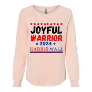 Joyful Warrior Kamala Harris Tim Walz 2024 Womens California Wash Sweatshirt