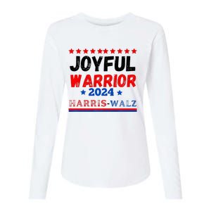 Joyful Warrior Kamala Harris Tim Walz 2024 Womens Cotton Relaxed Long Sleeve T-Shirt