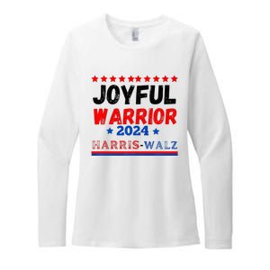 Joyful Warrior Kamala Harris Tim Walz 2024 Womens CVC Long Sleeve Shirt