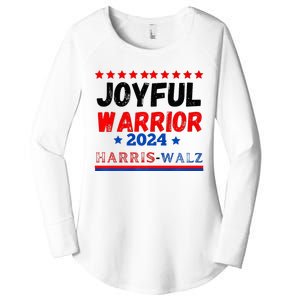 Joyful Warrior Kamala Harris Tim Walz 2024 Women's Perfect Tri Tunic Long Sleeve Shirt