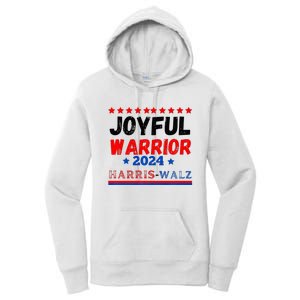 Joyful Warrior Kamala Harris Tim Walz 2024 Women's Pullover Hoodie