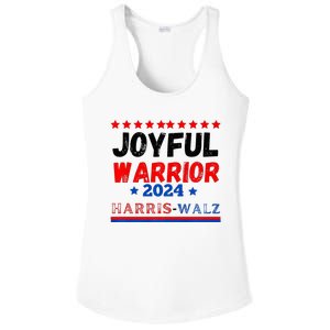 Joyful Warrior Kamala Harris Tim Walz 2024 Ladies PosiCharge Competitor Racerback Tank