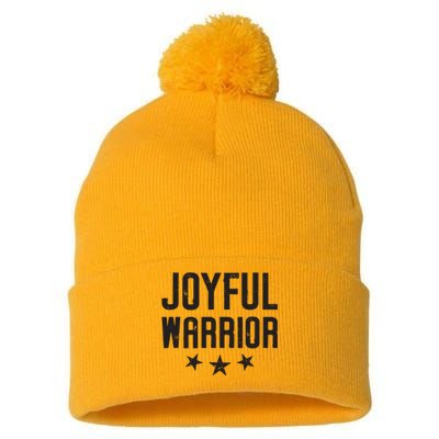 Joyful Warrior Kamala 2024 Joyful Warrior Pom Pom 12in Knit Beanie