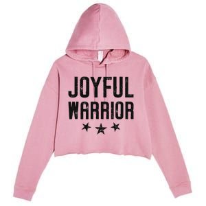 Joyful Warrior Kamala Harris 2024 Design Art Crop Fleece Hoodie