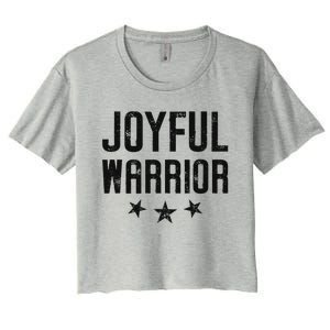 Joyful Warrior Kamala Harris 2024 Design Art Women's Crop Top Tee