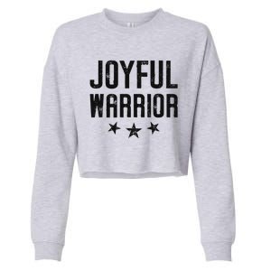 Joyful Warrior Kamala Harris 2024 Design Art Cropped Pullover Crew